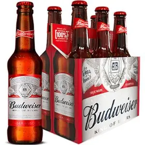 Cerveza Budweiser En Botella (355 ml) 6 Unidades