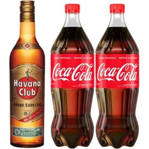 Ron Havana Club Añejo Especial 1.5 L Y Coca Cola 2 Unidades