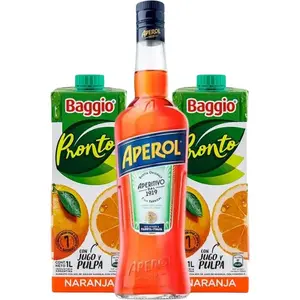 Aperol + 2 Jugos baggio