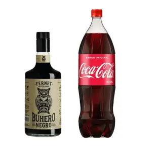 Fernet Buhero Negro 750 ml + Gaseosa Coca-Cola 2.25 L