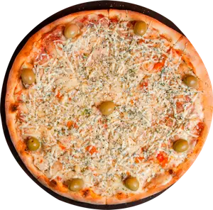 Pizza con roquefort grande