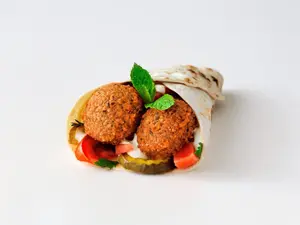 Sándwich de falafel