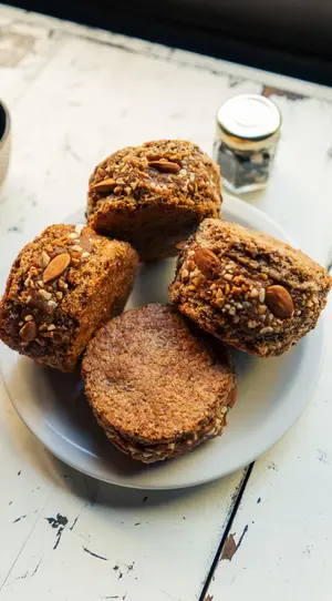 Alfajor de Centeno y Lino