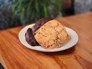 Cookie avena y baño de choco