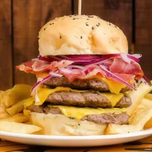 Hamburguesa chernobyl