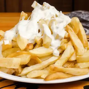 Papas con roquefort