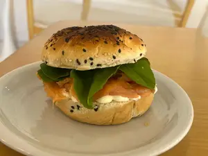 Baggel de salmon