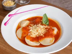 Sorrentinos de jamón y muzza,