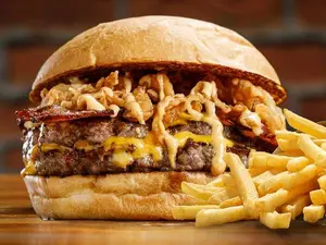 Big pons doble + papas