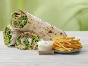 Wrap ahumado + papas