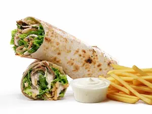 Wrap ahumado + papas