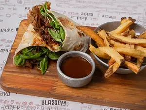 Wrap pulled pork