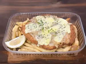 Suprema fugazzeta papas fritas