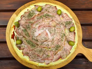Pizza con panceta