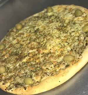 Pizza mozzarella con papas pay