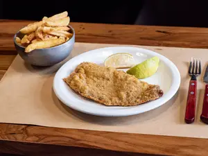 Milanesa de ternera c/guarnici