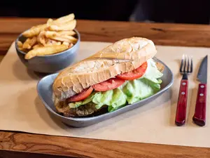 Sandwich de milanesa de terner