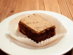Cuadrado brownie. sin gluten