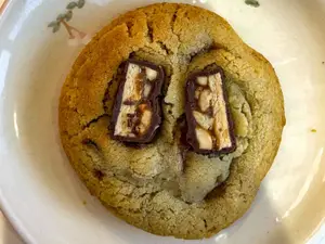 Apple crumble cookie