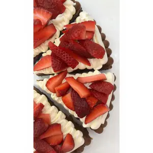 Torta brownie frutillas