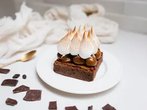 Brownie c/ ddl y merengue