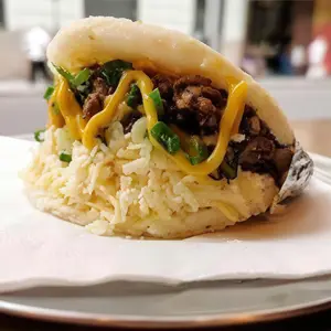 Arepa mostacarne