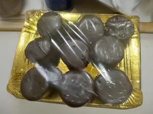 Alfajorcitos de chocolate negro
