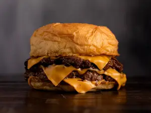 Cheese burger simple sin papas