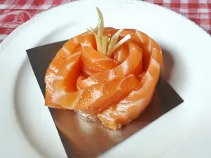5 piezas. salmon rosado
