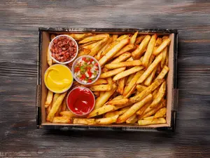 Box Papas JR Con Topping