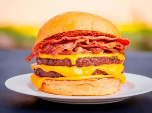 Burger melt doble con papas