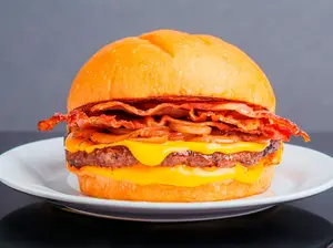 Burger melt simple con papas