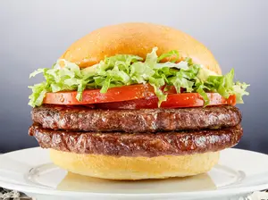 Classic burger doble con papas