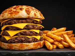 Cheeseburger Quíntuple
