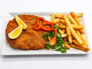 Milanesa simple con guarnición