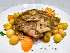 Pollo al champi