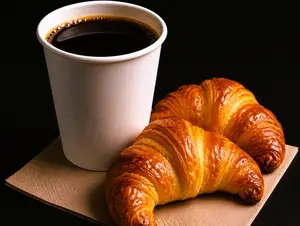 Cafe americano + 2 medialunas