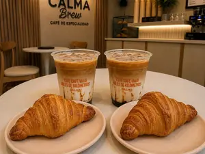 2 iced latte + 2 croassan