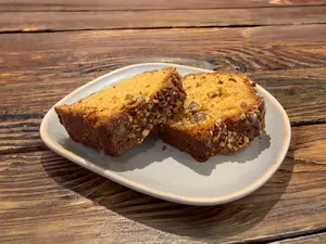 Buddin de zanahoria y almendras