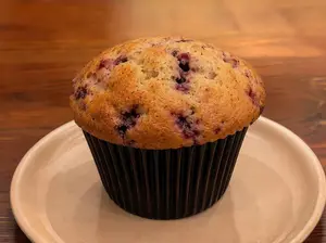 Muffins de vainilla y frutos rojos