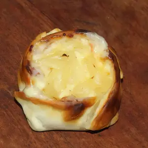 Canastita de jamón y ananá