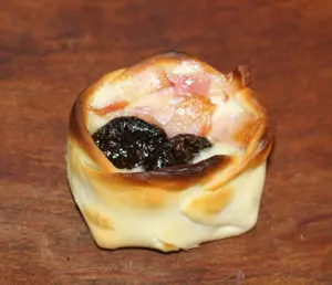 Canastita de panceta y ciruela