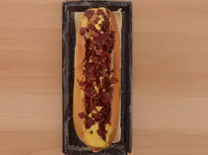 Pancho gratinado cheddarybacon