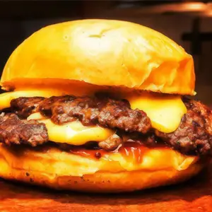 Cheeseburger 110g carne viva.
