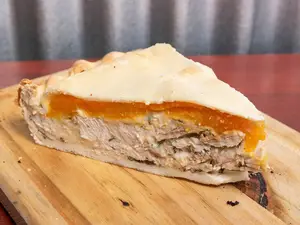 Tarta de pollo con calabaza