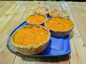 Tarta de pollo con calabaza