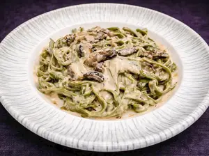 Tagliatelles de espinaca