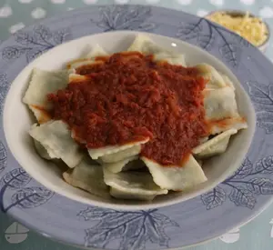 Fideos cinta ancha con fileto
