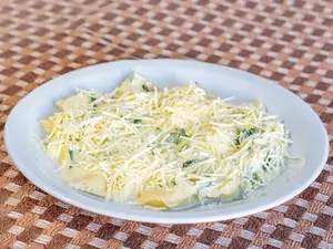 Ñoquis de papa con crema