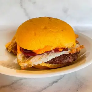 Simple jamon y queso + fritas